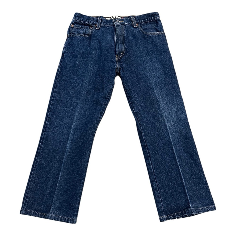 Levis 517 Boot Cut Jeans Men Size 33x30 (31x26) Blue Denim Hemmed Vintage